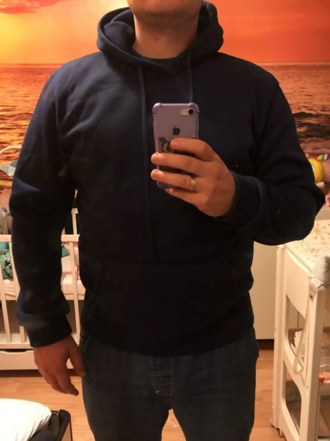 Men's Full Size Drawstring Long Sleeve Hoodie Plus Size - Premium Men's Sweatshirts from Trendsi - Just $20.66! Shop now at Handbags Specialist Headquarter