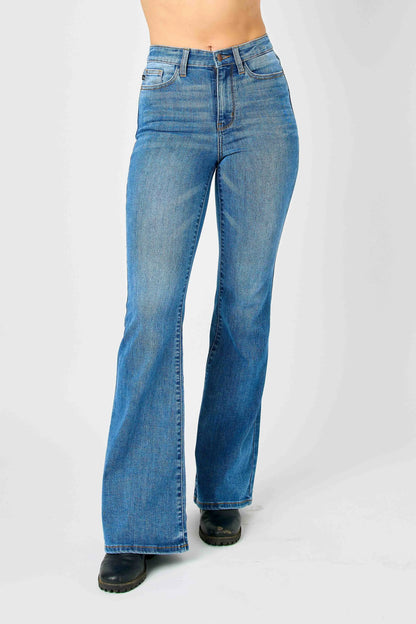 Judy Blue Full Size Hw Classic Flare Jeans Plus Size - Premium Women / Jeans & Denim from Trendsi - Just $67.99! Shop now at Handbags Specialist Headquarter