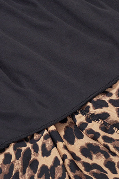 Plus Size Leopard Elastic Waist Midi Skirt - Premium  from Trendsi - Just $34.99! Shop now at Handbags Specialist Headquarter