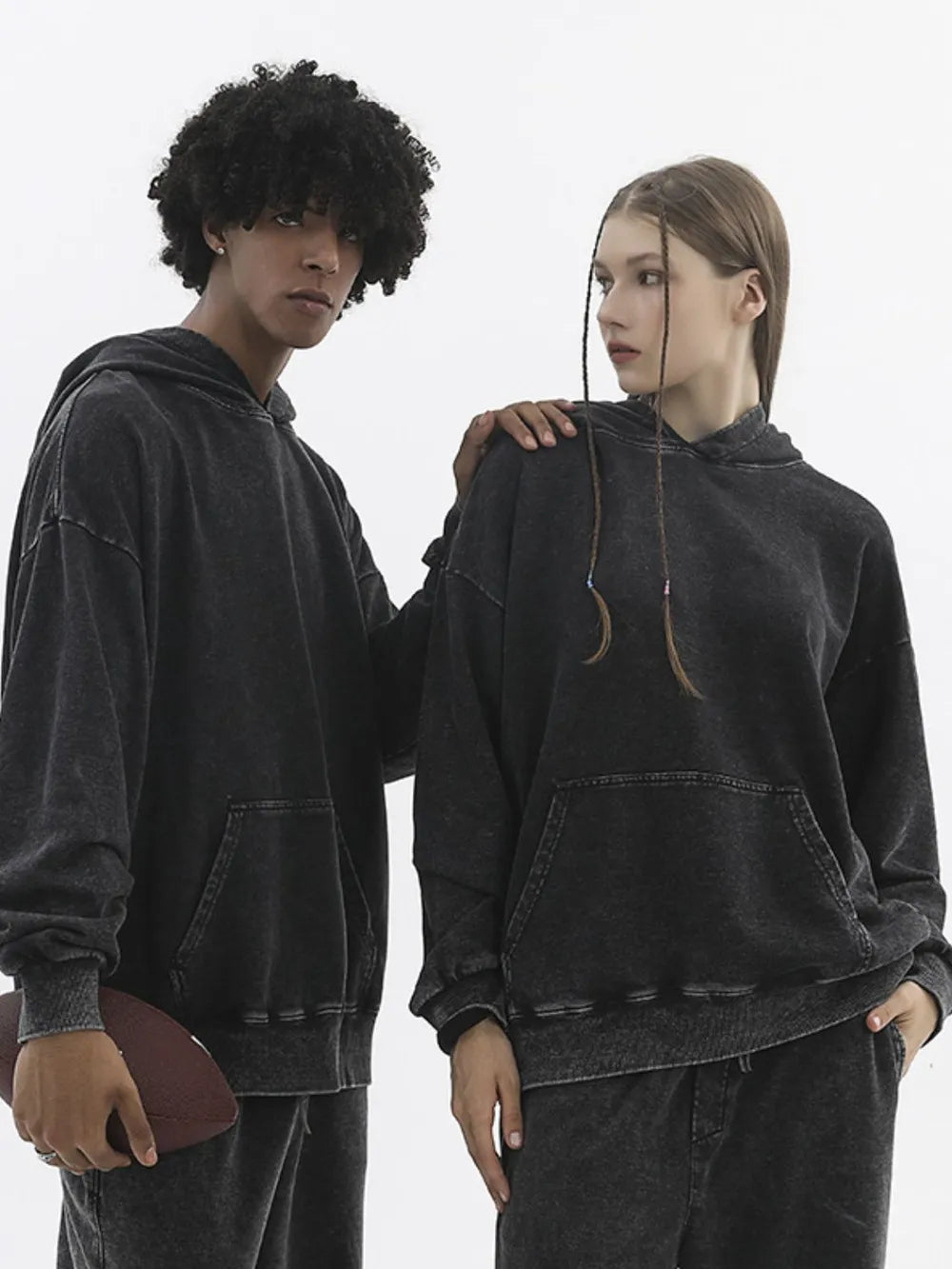 Men's Long Sleeve Hoodie with Pocket - Premium Men's Sweatshirts from Trendsi - Just $50.78! Shop now at Handbags Specialist Headquarter