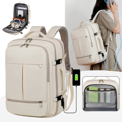 FlexiPack: Unisex Travel Backpack with Multi-Pockets