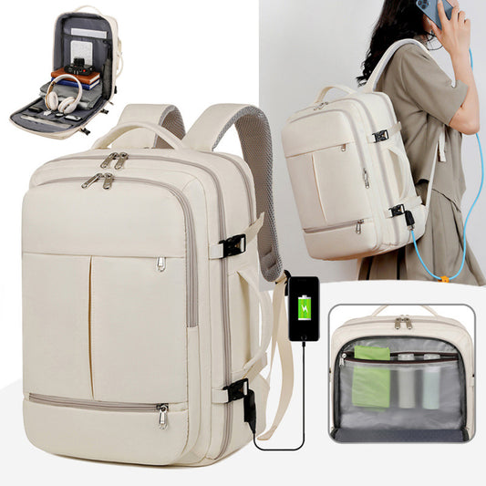FlexiPack: Unisex Travel Backpack with Multi-Pockets