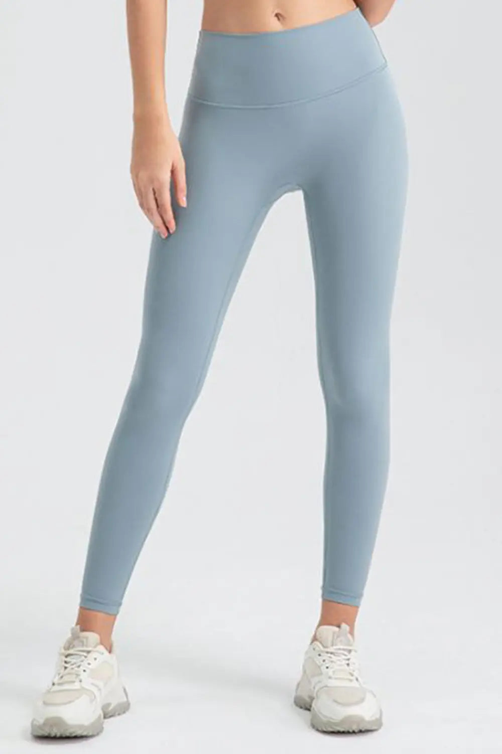 Wide Waistband Sport Leggings - Premium Leggings from Trendsi - Just $50.91! Shop now at Handbags Specialist Headquarter