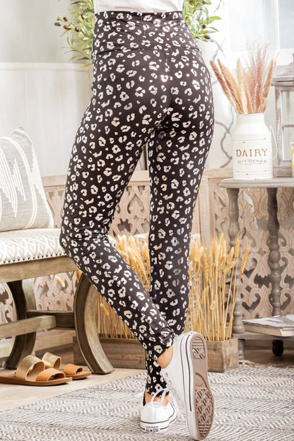 Heimish Full Size Leopard High Waist Leggings - Premium Leggings from Trendsi - Just $35.22! Shop now at Handbags Specialist Headquarter