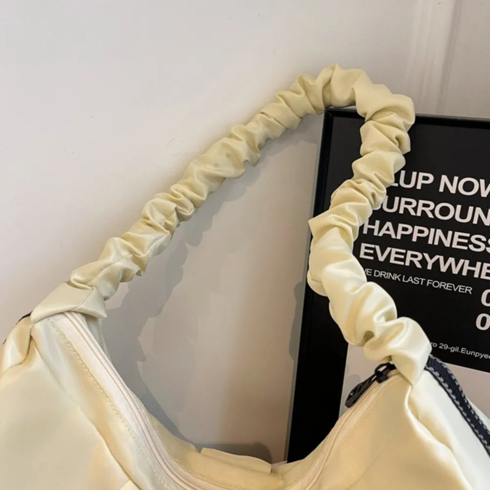 Ruched Large Tote Bag - Premium Tote Bag from Trendsi - Just $39.99! Shop now at Handbags Specialist Headquarter