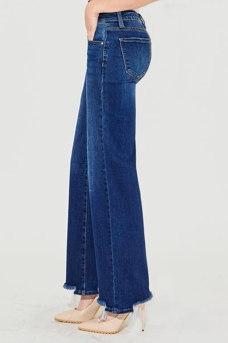 RISEN Full Size Low Rise Wide Leg Jeans Plus Size - Premium Women / Jeans & Denim from Trendsi - Just $67.99! Shop now at Handbags Specialist Headquarter