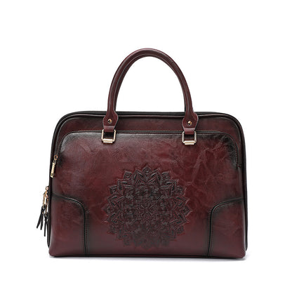 Heritage Elegance: Vintage Embossed Tote