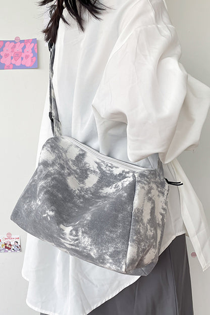 Tie-Dye Canvas Crossbody Bag - Premium handbags from Trendsi - Just $20.99! Shop now at Handbags Specialist Headquarter