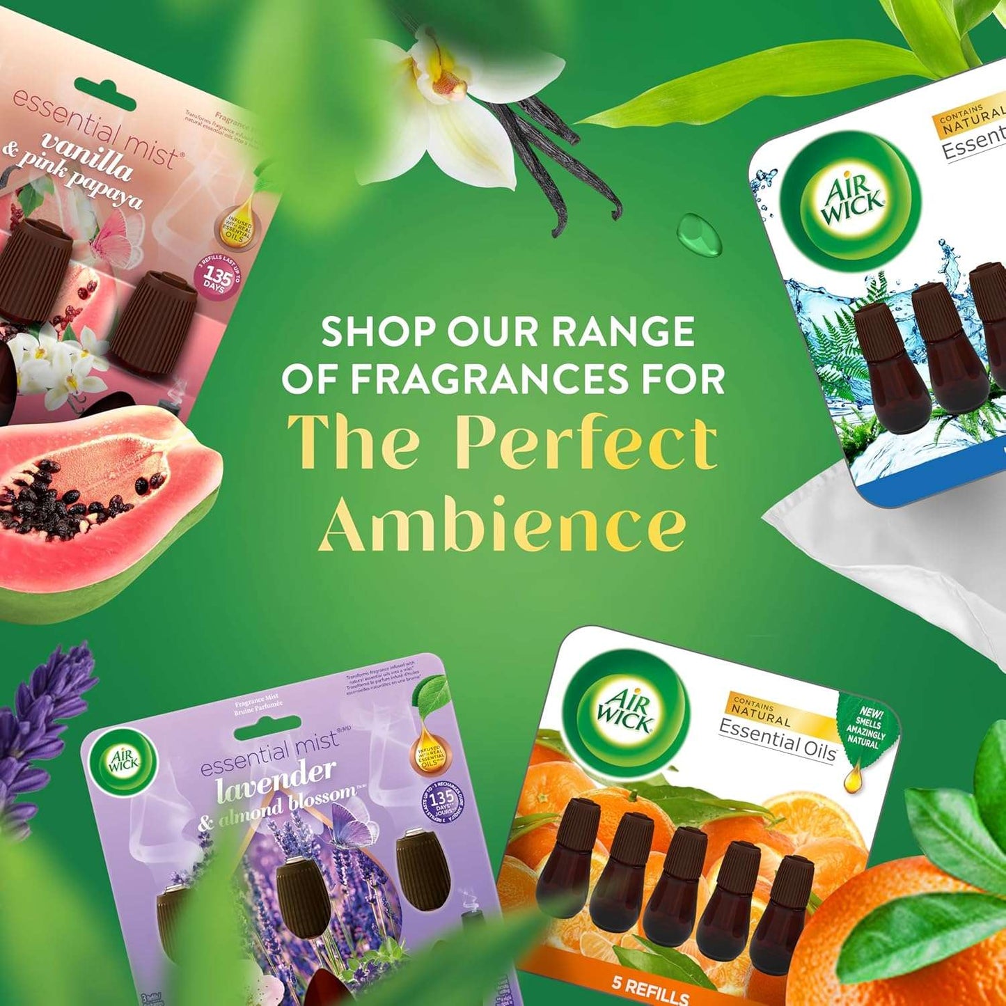 Air Wick Lavender Mist Diffuser Starter Kit - Handbags Specialist Headquarter