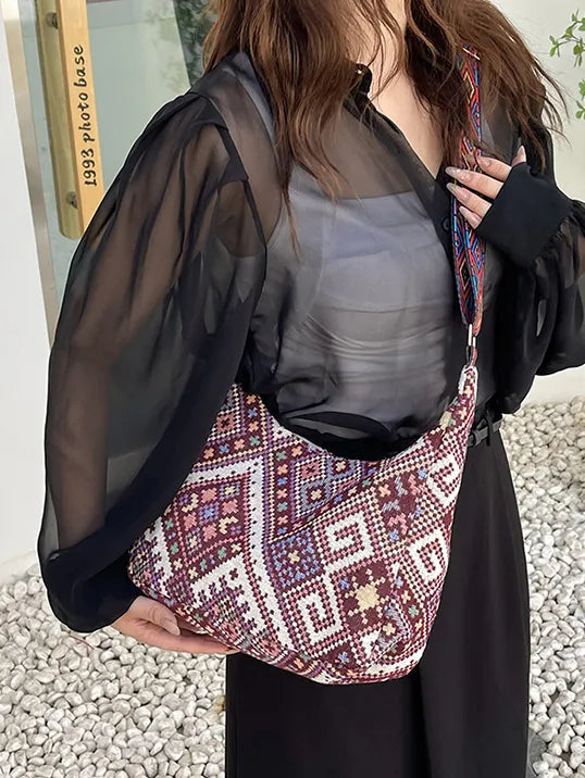 Geometric Adjustable Strap Crossbody Bag - Premium Crossbody Bags from Trendsi - Just $20.97! Shop now at Handbags Specialist Headquarter