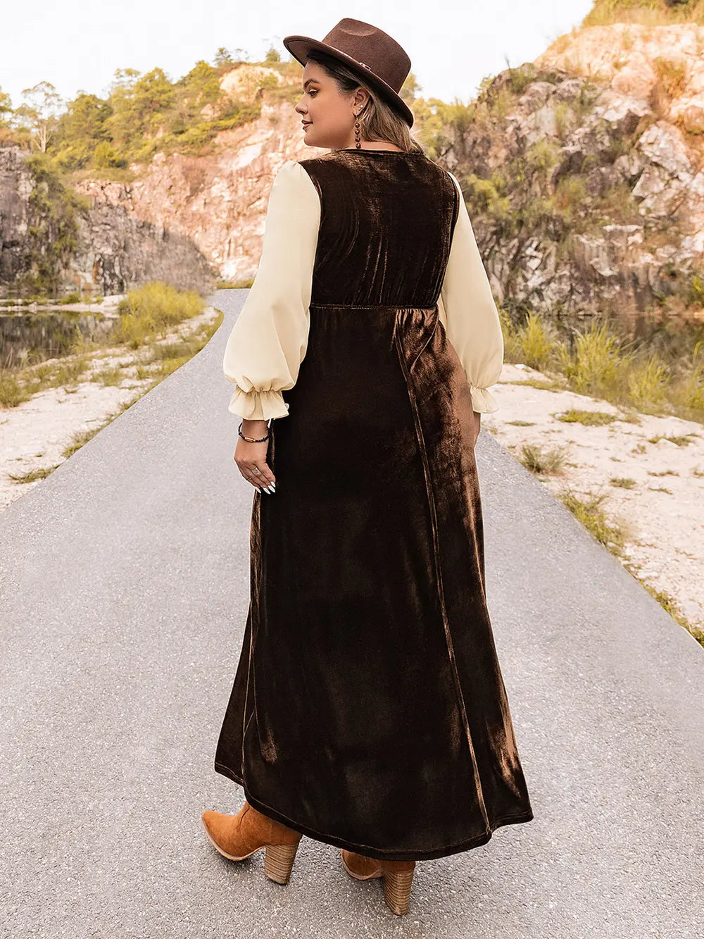 Plus Size Embroidered Square Neck Dress - Premium Dresses from Trendsi - Just $57.99! Shop now at Handbags Specialist Headquarter