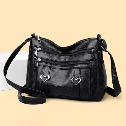 PU Leather Multi-Pockets Crossbody Bag - Premium Crossbody Bag from Trendsi - Just $27.99! Shop now at Handbags Specialist Headquarter