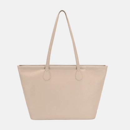 David Jones PU Leather Tote Bag - Premium Tote Bag from Trendsi - Just $43.99! Shop now at Handbags Specialist Headquarter