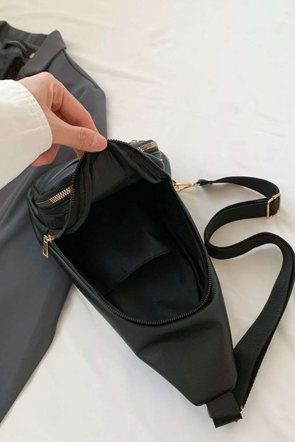 PU Leather Sling Bag - Premium Crossbody Bag from Trendsi - Just $25.99! Shop now at Handbags Specialist Headquarter