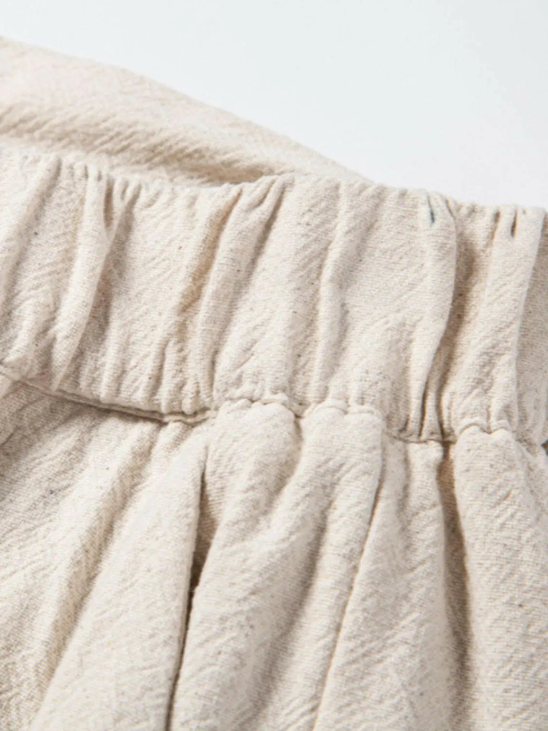 Men's Drawstring Straight Pants.