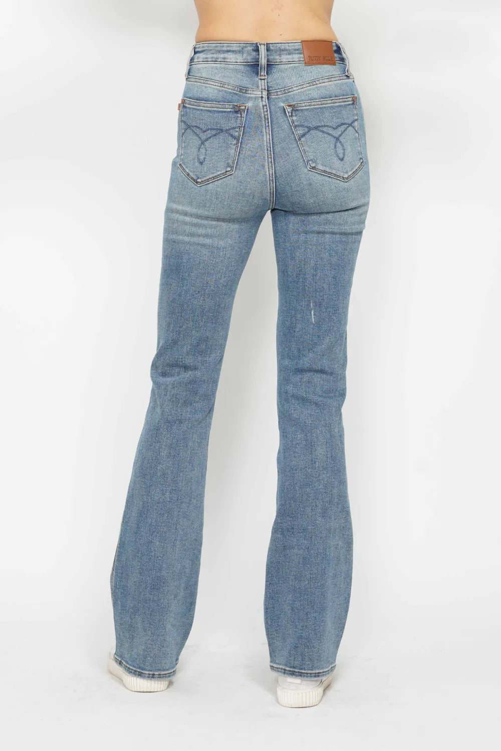Judy Blue Full Size Tummy Control Back Embroidered Pocketed Bootcut Jeans Plus Size - Premium Women / Jeans & Denim from Trendsi - Just $57.99! Shop now at Handbags Specialist Headquarter