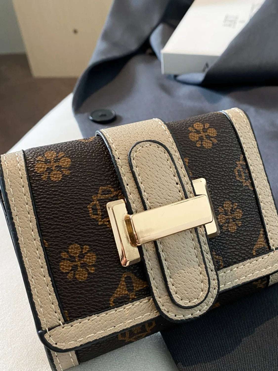 Printed PU Leather Wallet - Premium Wallet from Trendsi - Just $23.99! Shop now at Handbags Specialist Headquarter