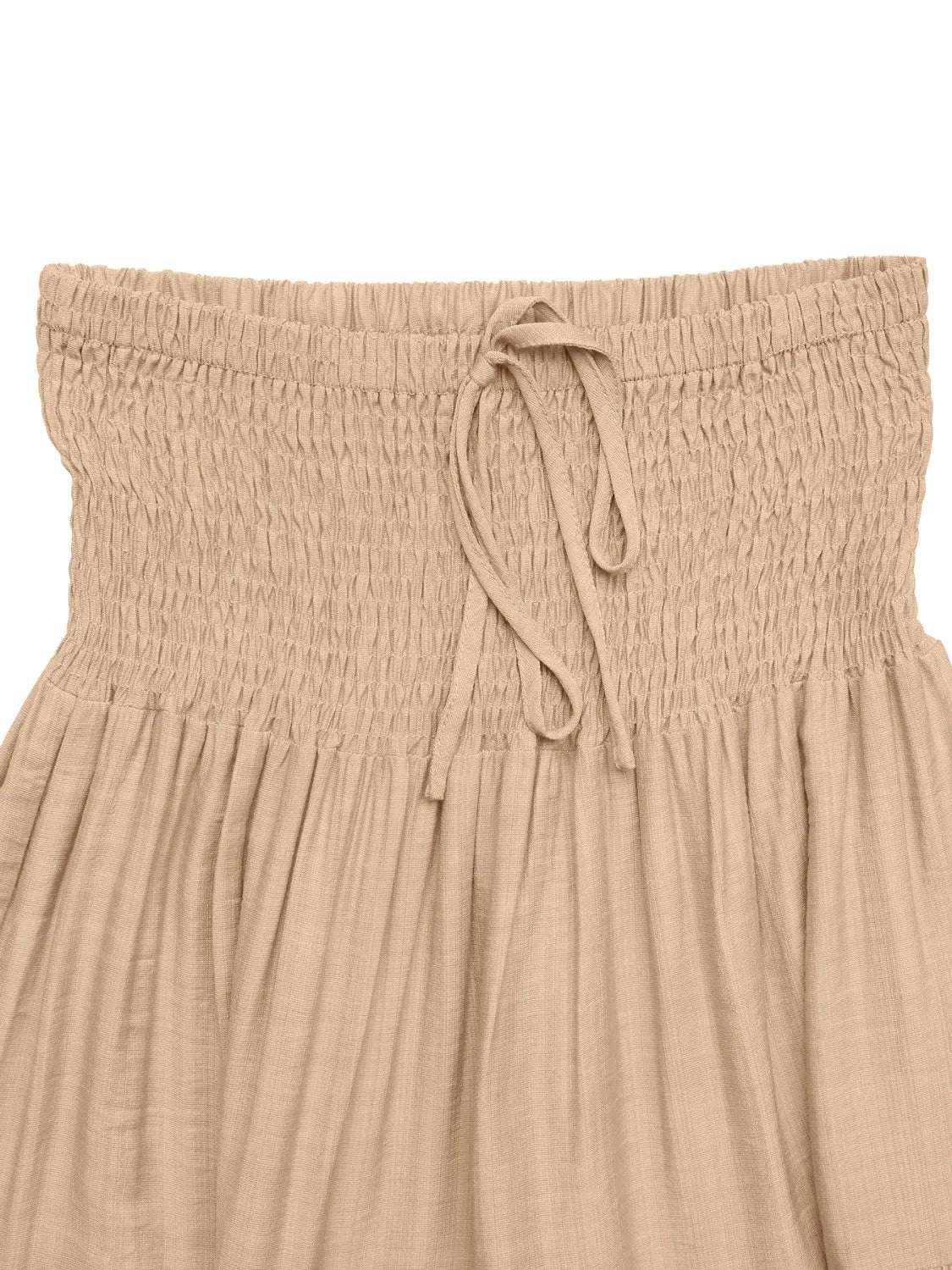 Smocked Tiered Skirt - Premium Skirts from Trendsi - Just $37.99! Shop now at Handbags Specialist Headquarter