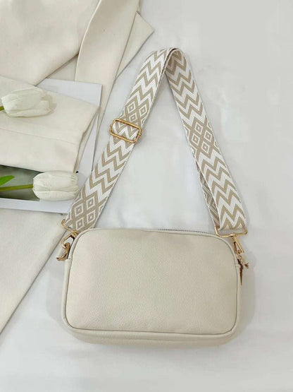 PU Leather Single Strap Crossbody Bag - Premium Crossbody Bag from Trendsi - Just $21.99! Shop now at Handbags Specialist Headquarter
