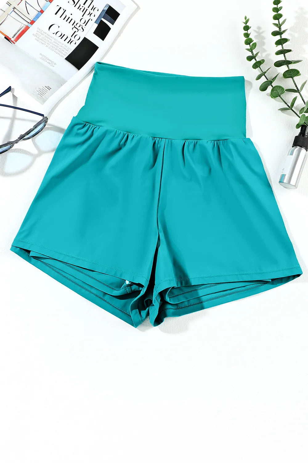 Pocketed High Waist Swim Shorts - Premium  from Trendsi - Just $30.99! Shop now at Handbags Specialist Headquarter
