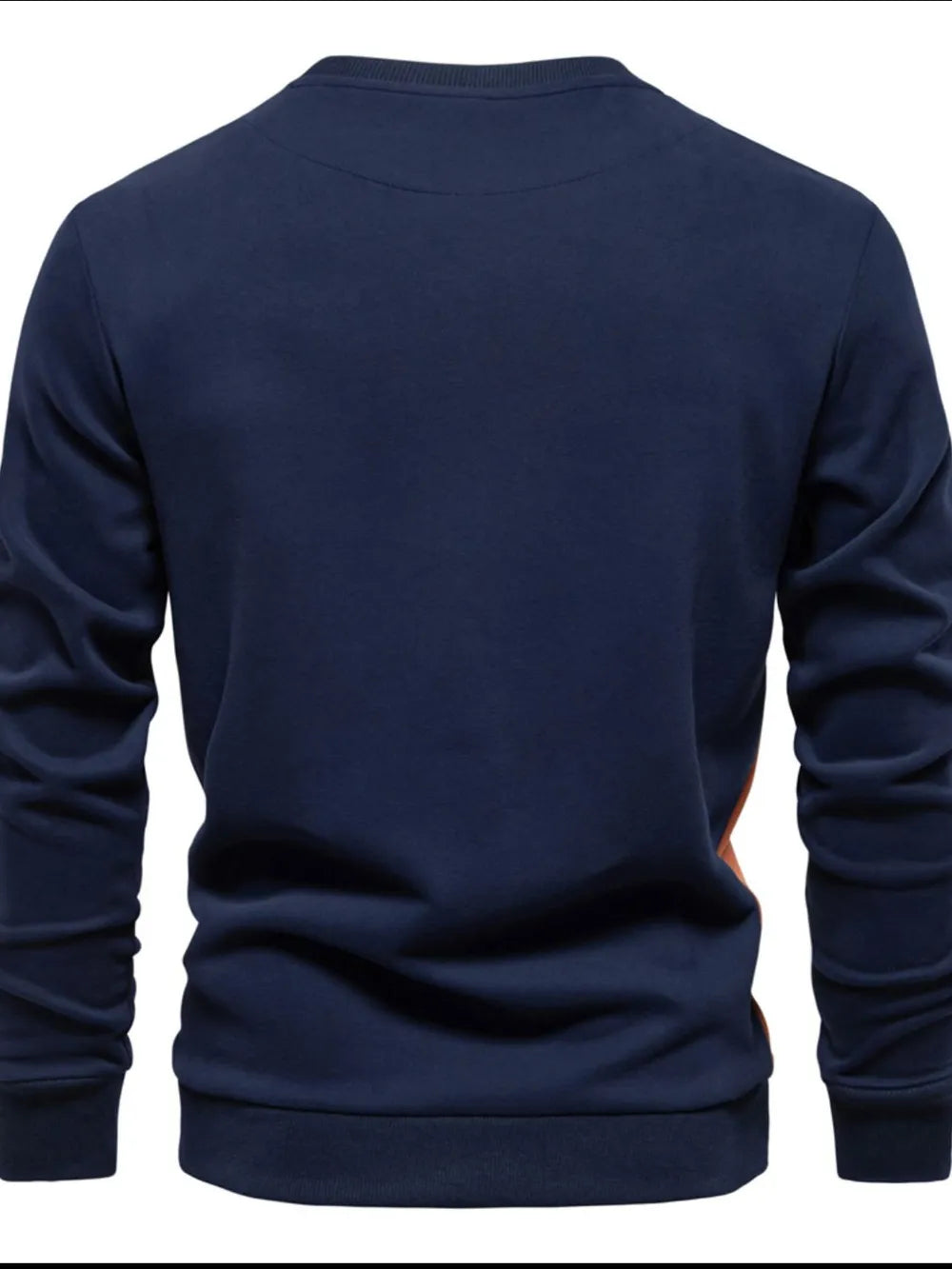 Men's Side Striped Contrast Round Neck Sweatshirt - Premium Men's Sweatshirts from Trendsi - Just $36.54! Shop now at Handbags Specialist Headquarter