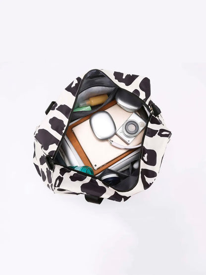 Oxford Cloth Leopard Travel Bag - Premium travel-bag from Trendsi - Just $39.99! Shop now at Handbags Specialist Headquarter