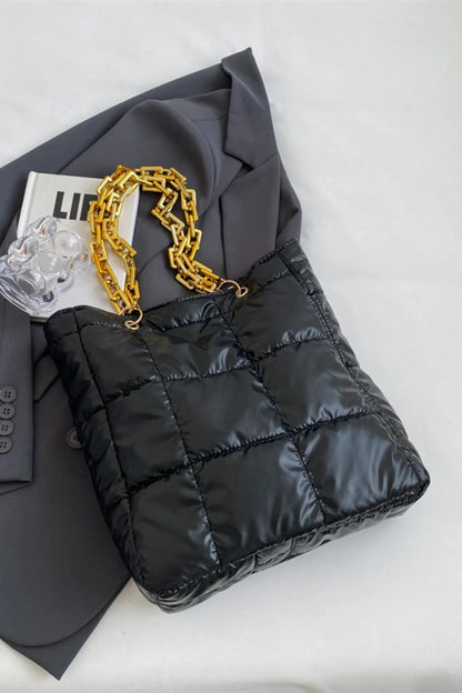 Bubble Texture Chain Handbag - Premium handbags from Trendsi - Just $19.99! Shop now at Handbags Specialist Headquarter