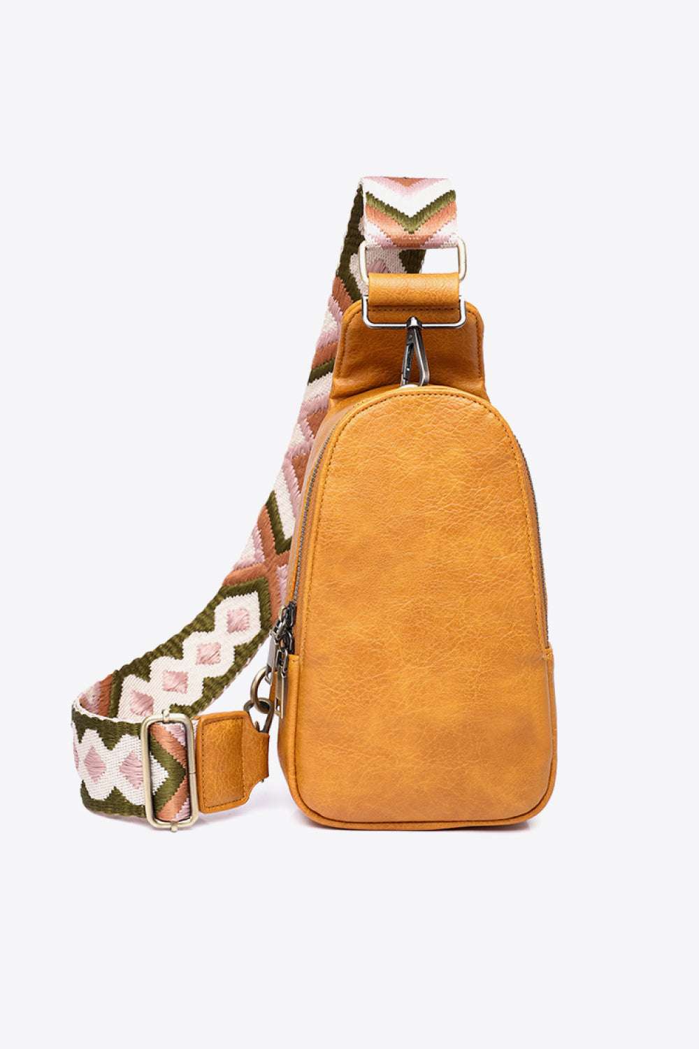 Random Pattern Adjustable Strap PU Leather Sling Bag - Premium Crossbody Bag from Trendsi - Just $32.99! Shop now at Handbags Specialist Headquarter
