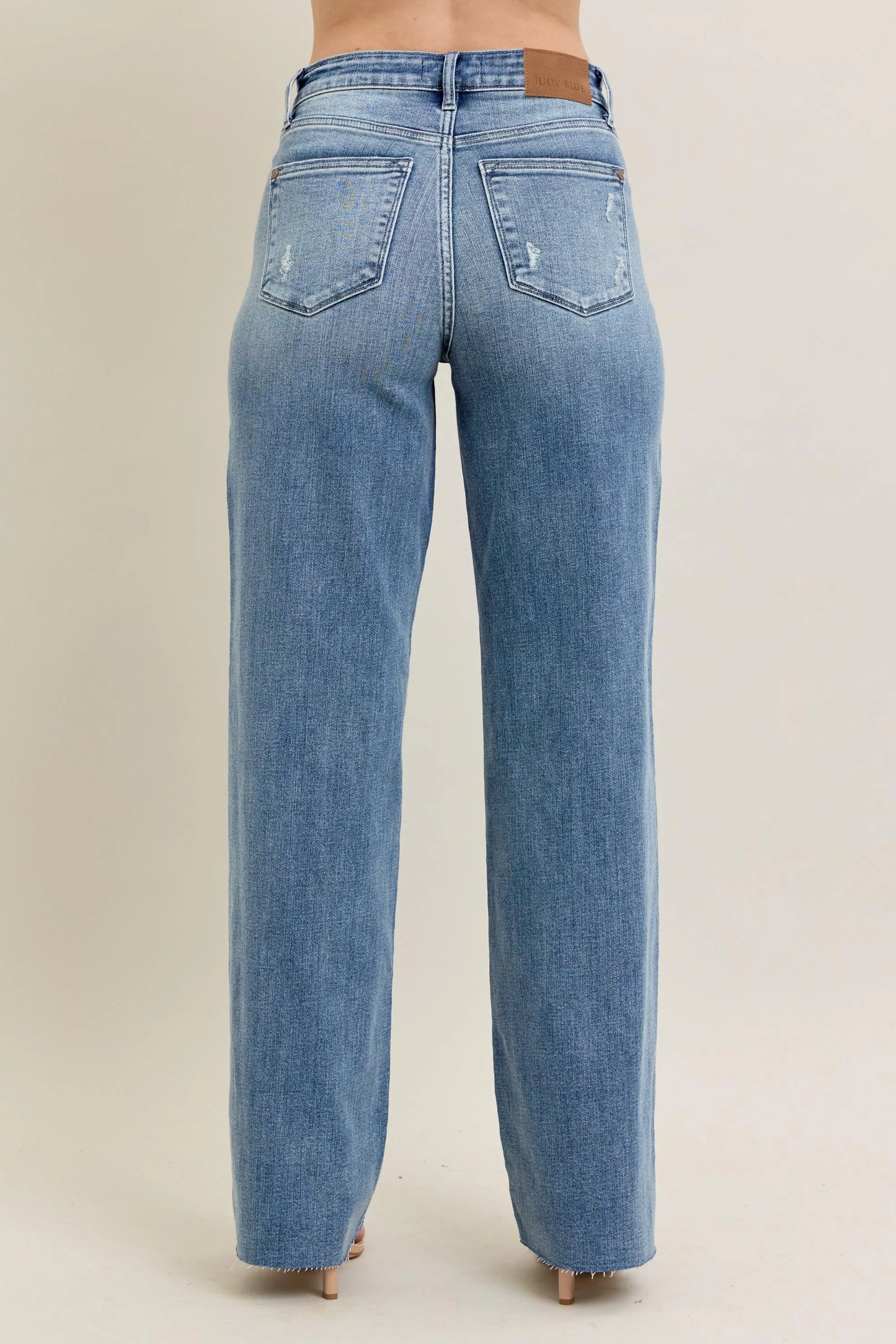 Judy Blue Full Size V - Front Baggy Jeans Plus Size - Premium Women / Jeans & Denim from Trendsi - Just $72.99! Shop now at Handbags Specialist Headquarter