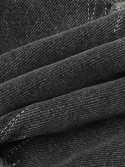 Men's Full Size Distressed Denim Jeans with Camo Patchwork Detailing Plus Size - Premium Women / Jeans & Denim from Trendsi - Just $95.99! Shop now at Handbags Specialist Headquarter