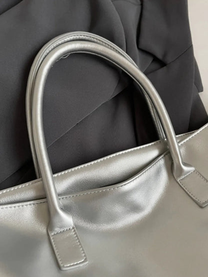 BETTER LIFE PU Leather Tote Bag - Premium Tote Bag from Trendsi - Just $38.99! Shop now at Handbags Specialist Headquarter