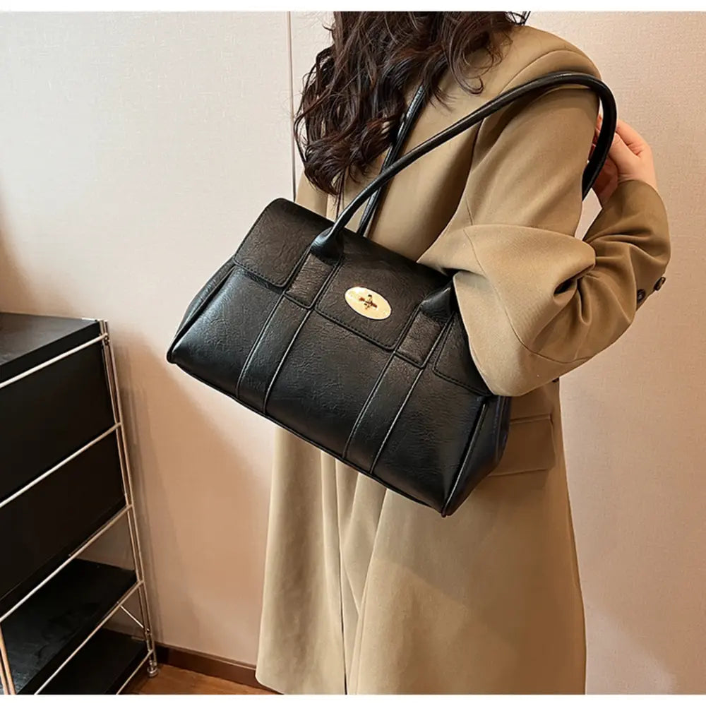 PU Leather Shoulder Bag - Premium Handbags from Trendsi - Just $46.99! Shop now at Handbags Specialist Headquarter