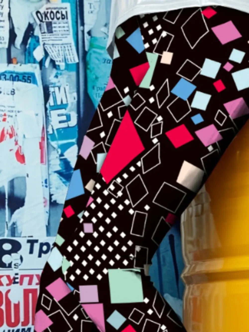 Printed High Waist Skinny Leggings - Premium Leggings from Trendsi - Just $36.72! Shop now at Handbags Specialist Headquarter