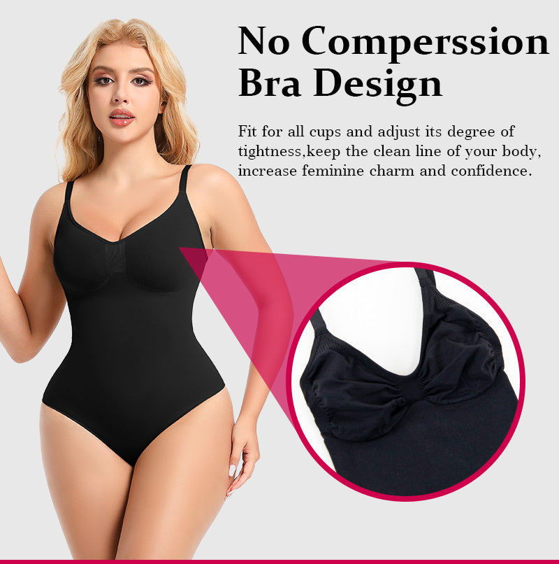 CurvySculpt Seamless Shaper Bodysuit for Women