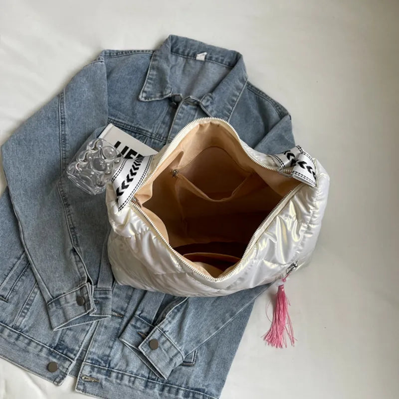 Quilted Nylon Travel Bag - Premium travel-bag from Trendsi - Just $39.99! Shop now at Handbags Specialist Headquarter