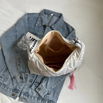 Quilted Nylon Travel Bag - Premium travel-bag from Trendsi - Just $39.99! Shop now at Handbags Specialist Headquarter