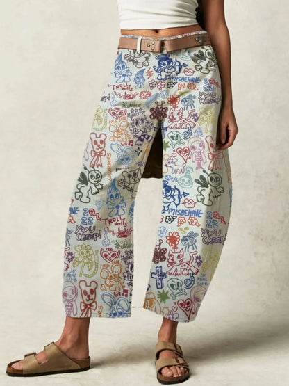Printed Wide Leg Jeans - Premium Women / Jeans & Denim from Trendsi - Just $48.56! Shop now at Handbags Specialist Headquarter