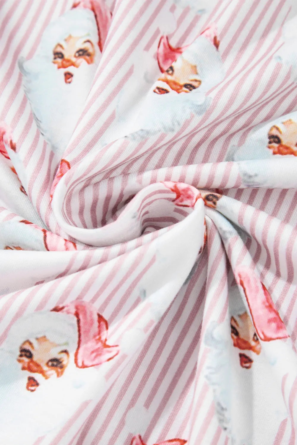 Santa Print Long Sleeve Top and Pants Lounge Set - Premium Sleepwear from Trendsi - Just $46.99! Shop now at Handbags Specialist Headquarter