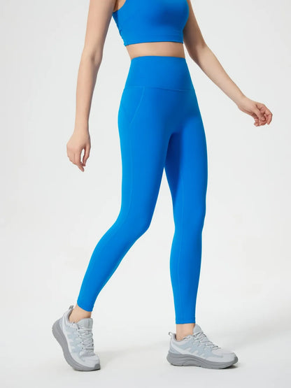 Millennia Wide Waistband Active Leggings - Premium Leggings from Trendsi - Just $40.95! Shop now at Handbags Specialist Headquarter