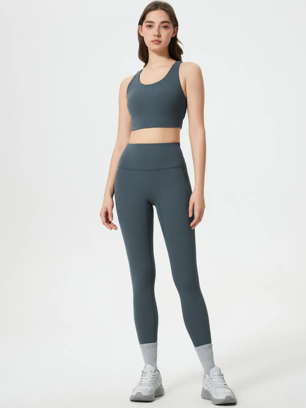 Millennia Wide Waistband Active Leggings - Premium Leggings from Trendsi - Just $40.95! Shop now at Handbags Specialist Headquarter
