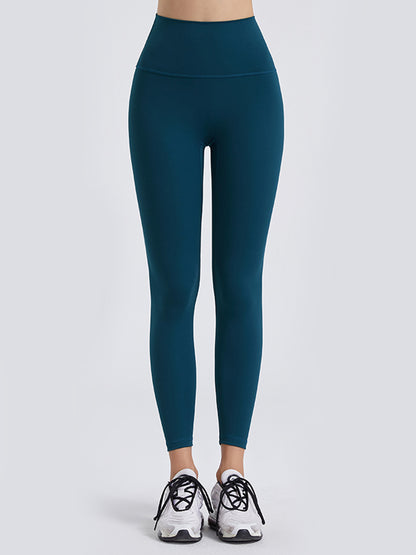 Wide Waistband Sports Leggings - Premium Leggings from Trendsi - Just $52.05! Shop now at Handbags Specialist Headquarter