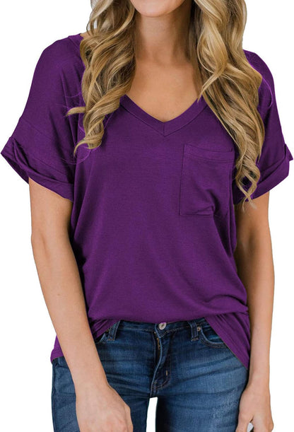 Best Casual V - neck tee for women 2025 - Handbags Specialist Headquarter