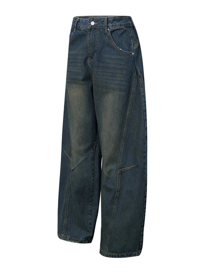 Men's Wide Leg Balloon Denim Jeans - Premium Women / Jeans & Denim from Trendsi - Just $86.99! Shop now at Handbags Specialist Headquarter