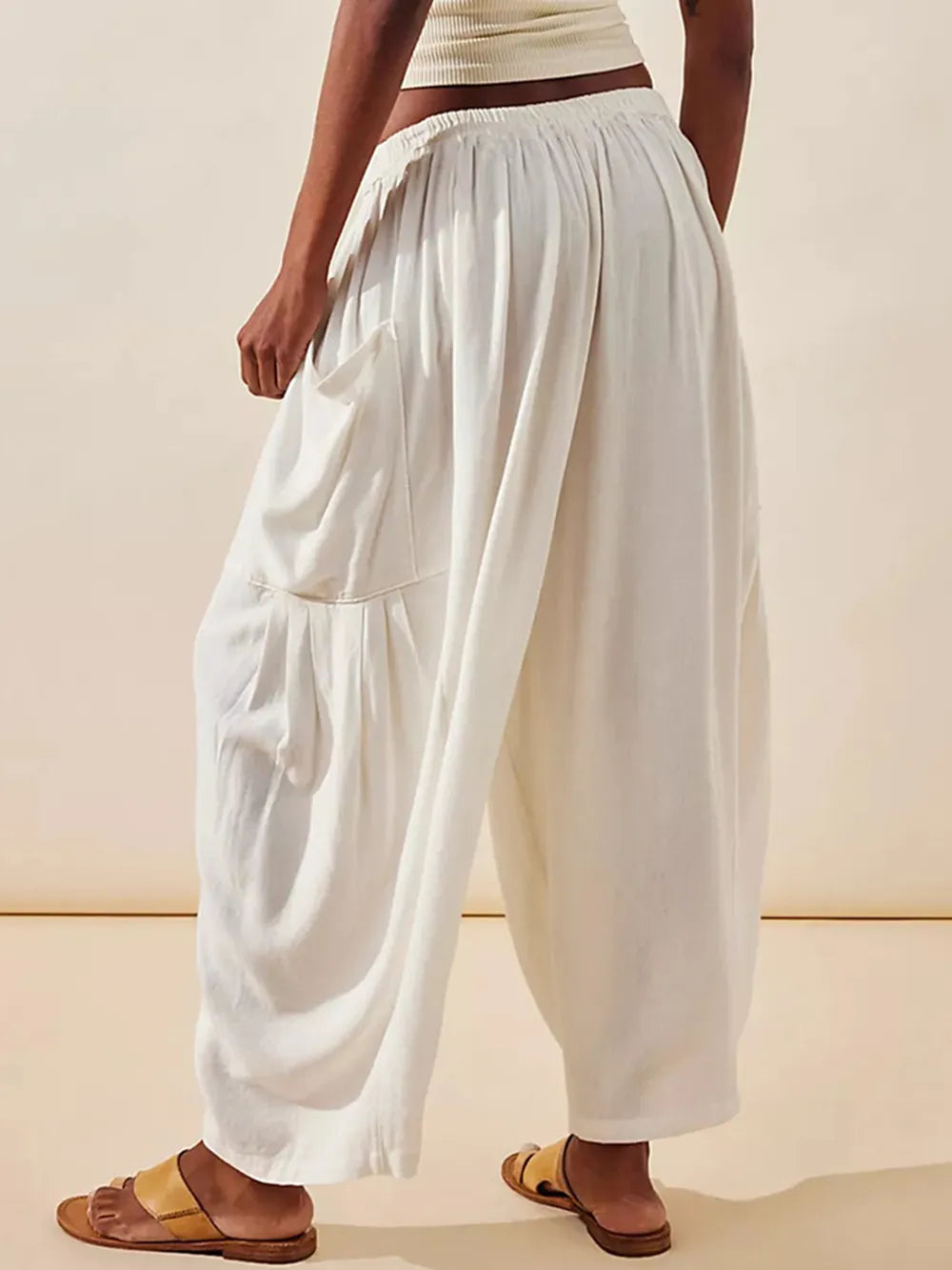 Full Size Wide Leg Pants with Pockets - Premium Women Pants from Trendsi - Just $42.99! Shop now at Handbags Specialist Headquarter