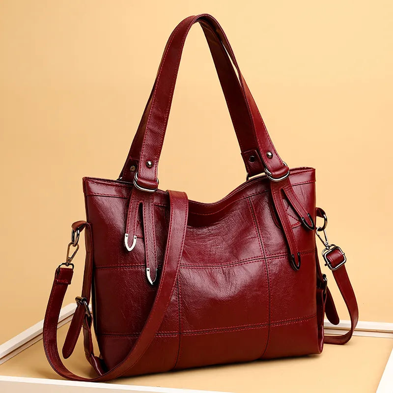PU Leather Medium Handbag - Premium Tote Bag from Trendsi - Just $33.99! Shop now at Handbags Specialist Headquarter