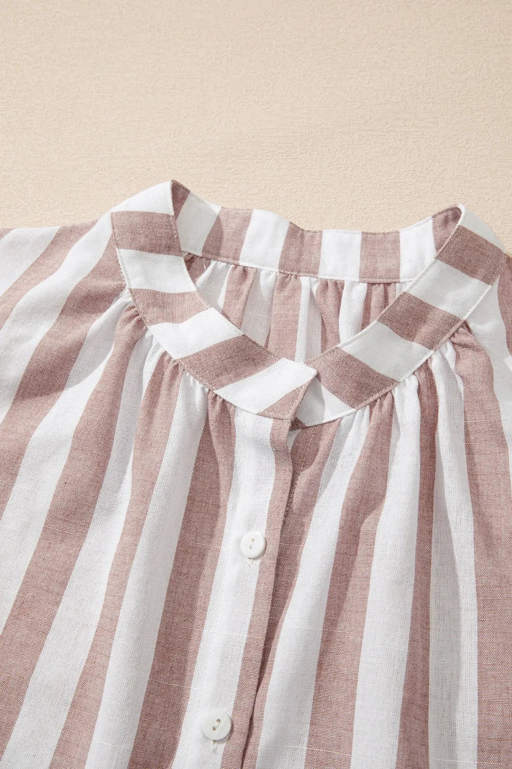 Stripe Button Down Sleeveless Shirt - Premium Women's Down Shirt Tops from Trendsi - Just $17.84! Shop now at Handbags Specialist Headquarter