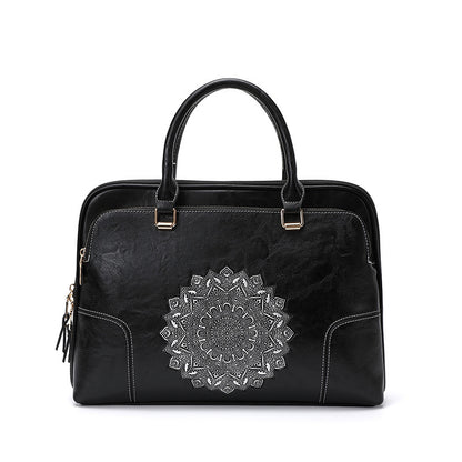 Heritage Elegance: Vintage Embossed Tote