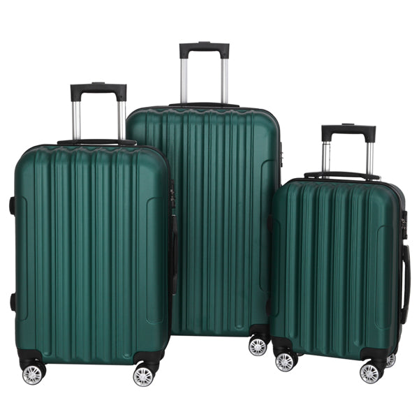 Tri-Size Glide: Universal Alloy Luggage Set