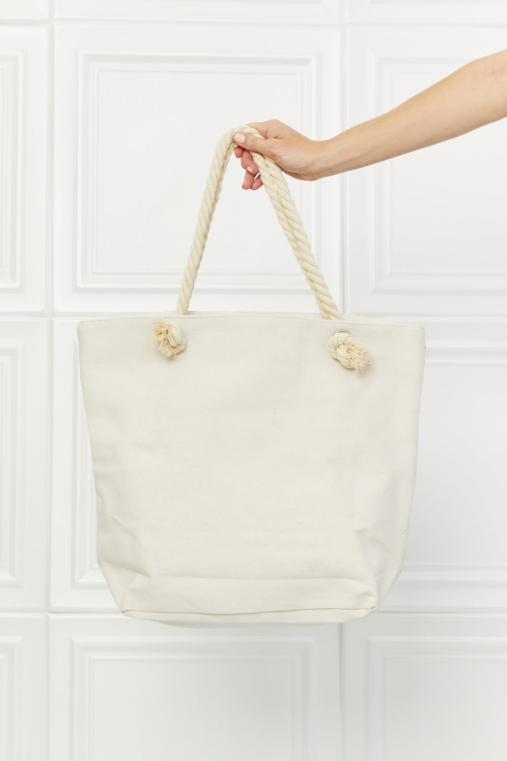 Justin Taylor Picnic Date Tassel Tote Bag - Premium Tote Bag from Trendsi - Just $39.99! Shop now at Handbags Specialist Headquarter
