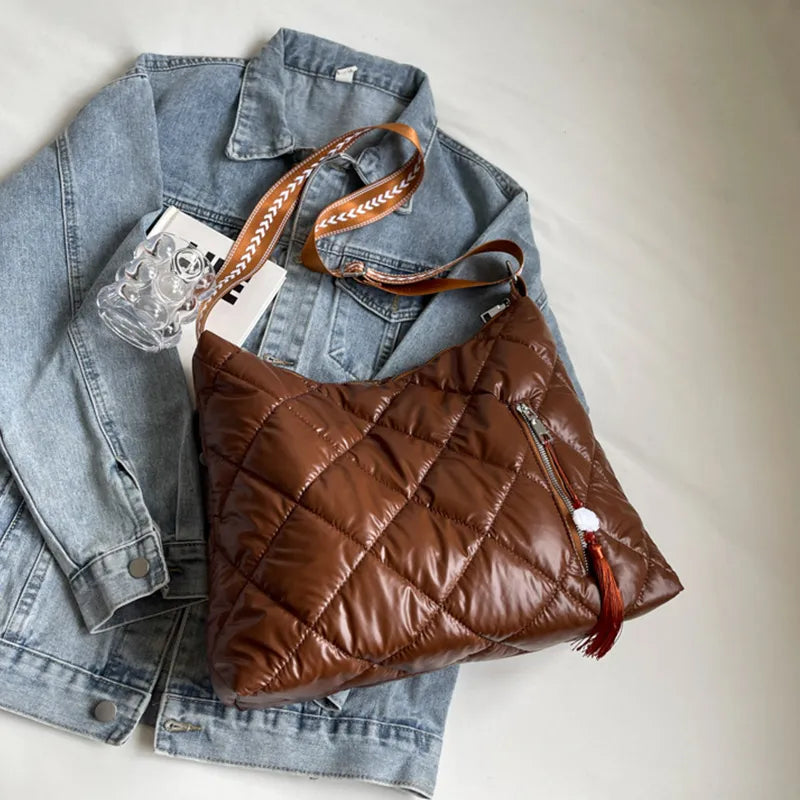 Quilted Nylon Travel Bag - Premium travel-bag from Trendsi - Just $39.99! Shop now at Handbags Specialist Headquarter